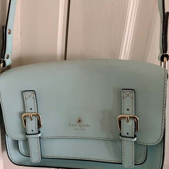 Kate Spade New York Essex Scout Leather Crossbody Bag in Caribbean Blue - Picture 2 of 10